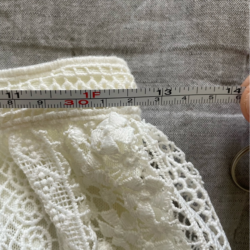 All Saints White Lace A-Line Midi Skirt - Picture 8 of 9